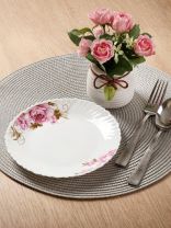 Тарелка десертная, стеклокерамика, 19 см, круглая, Анжелика, Daniks, BY23LHP75