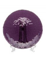 Тарелка десертная, стекло, 19 см, круглая, Аметист, Pasabahce, 10377SLBD7