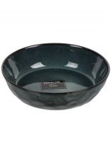 Тарелка суповая, керамика, 20 см, круглая, Stone Midnight, Domenik, DMD283