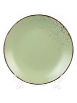 Тарелка десертная, керамика, 19 см, круглая, OH!SPLASH, Domenik, DMD172, зеленая