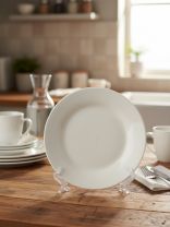 Тарелка десертная, фарфор, 18 см, круглая, Лейна, Jewel, ПС0002-37, белая