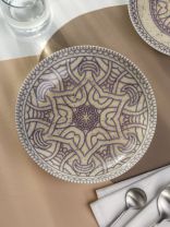 Тарелка суповая, фарфор, 20.5 см, 0.7 л, круглая, Универсал Корица, Добрушский фарфоровый завод, 4С1284Ф34