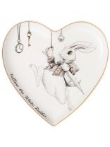 Тарелка фарфор, 15х2 см, фигурная в форме сердца, Wonderland, Lefard, 590-448