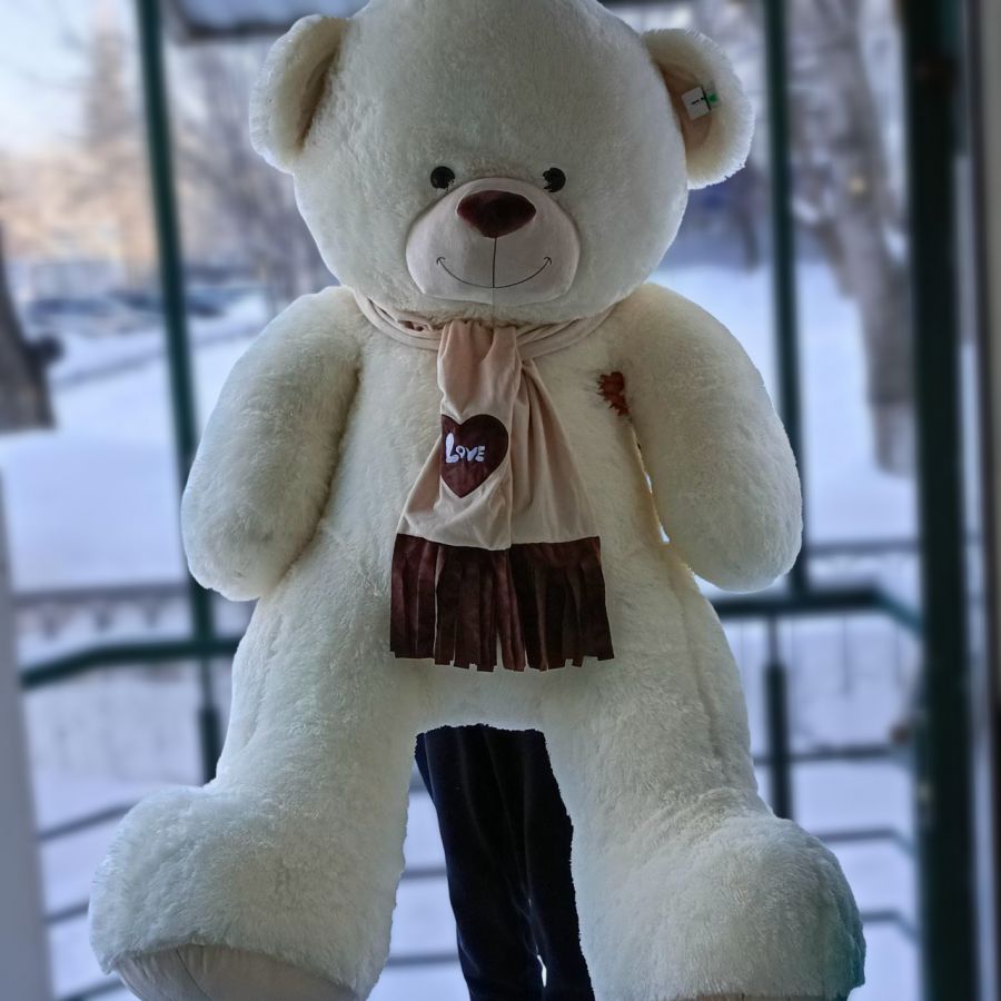 Большой мишка (белый)