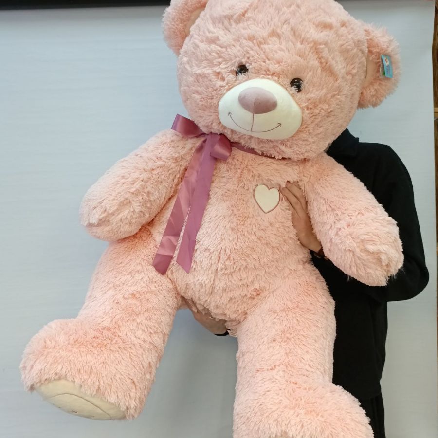 Мишка розовый №1