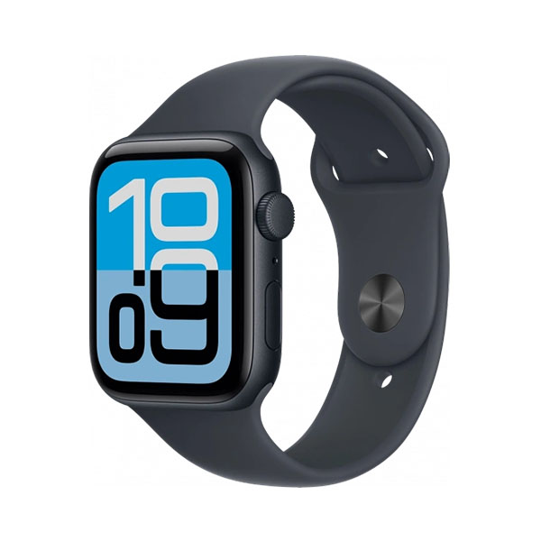 Apple Watch SE Gen 3 44mm, Midnight + ремешок Sport Band «Black»