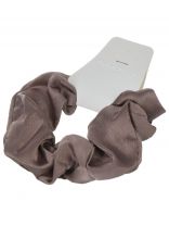 Резинка для волос 11 см, полиэстер, коричневая, A110001