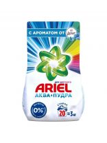 Стиральный порошок Ariel, 3 кг, автомат, для цветного белья, Ленор Эффект Воздушная свежесть