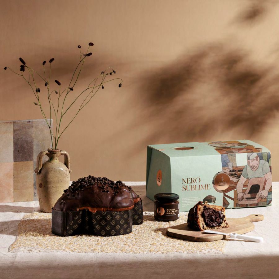 Коломба Шоколадное Великолепие Fiasconaro 1000 г, Colomba Nero Sublime 1000 g