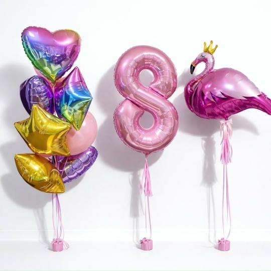 Шары " С фламинго"