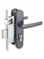 Замок врезной Птимаш, ЗВ4-1.55(ЗВ4-3.08), 8835, ручка в комплекте, цилиндровый, универсальный, серебро