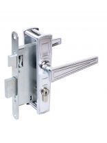 Замок врезной Абсолют, 3В4-3/01, БП-00013513, ручка в комплекте, цилиндровый, универсальный, хром