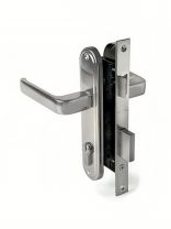 Замок врезной Apecs, 1226/60-CR, 2874, ручка в комплекте, цилиндровый, хром