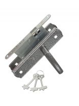 Замок врезной Avers, ЗВ9-4-1-4, 20751, ручка в комплекте, сувальдный, серебряный