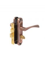 Замок врезной Avers, 0823/60-С-AС, 17205, ручка в комплекте, цилиндровый, медный