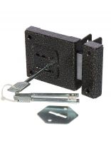 Замок накладной дверной Птимаш, ЗН4-1, 12 899, сувальдный, универсальный, бронза