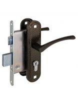 Замок врезной Абсолют, ЗВ4-3/07, БП-00013515, ручка в комплекте, цилиндровый, универсальный, бронза