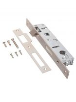 Замок врезной Apecs, 7300-25-NIS, 25706, без ручки, цилиндровый, матовый никель