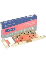 Замок врезной Apecs, 5300-P-G, 18129, без ручки, цилиндровый, универсальный, золотой