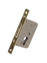 Замок врезной Аллюр, 6040 PВ, 1215, без ручки, цилиндровый, золото