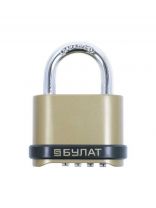 Замок навесной Булат, ВС 564, 13 531, блистер, кодовый, золото, 56 мм