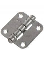 Петля врезная для деревянных дверей, БелТИЗ, 40 x 44 мм, универсальная, ПН5-40 б/п, хром