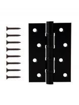 Петля врезная для деревянных дверей, Apecs, 100х70х3 мм, B4-Steel-BLM, 30750, универсальный, с 4 подшипниками, черный матовая
