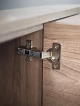 Петля внутренняя мебельная, StahlBuro, 1111 Clip-On, 15 908, с доводчиком, 2 штуки, хром