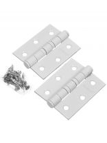 Петля врезная для деревянных дверей, Trodos, 75х62х2.5 мм, универсальная, 201069, белая