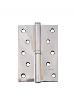 Петля врезная для деревянных дверей, Apecs, 120х80х3 мм, левая, B-Steel-CRL, 13717, с подшипником, хром