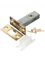 Защелка врезная, Apecs, L-0126-G, 00015964, язычок металлический, без завертки, золото