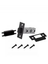 Защелка врезная, Code Deco 5400-P-BLM, 30915, язычок пластиковый, без ручек, черная