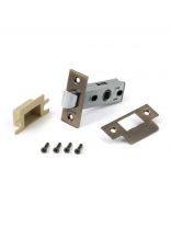 Защелка врезная, Apecs, 5400-AB, 14193, язычок металлический, без ручек, бронза