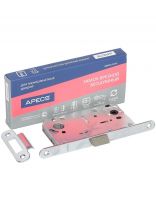 Защелка врезная, Apecs, 5300-P-WC-CR, язычок пластиковый, с фиксатором, без ручек, хром