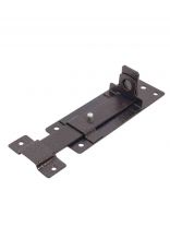 Задвижка дверная накладная, с проушиная, ригель квадратный, Секрет-Киров, 180 мм, ЗД-13, 14 010, антик медь