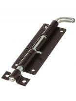 Задвижка дверная задвижка, ригель круглый, Секрет-Киров, 180 мм, ЗД-10, 14 011, антик медь