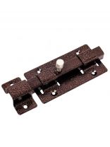 Задвижка дверная накладная, ригель квадратный, Секрет-Киров, 115 мм, ЗД-06, 14 006, антик медь