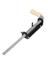 Засов накладной, ригель круглый, 380 мм, Москва-№24, 19228, сталь