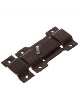 Засов накладной, ригель квадратный, Делга, 702005, медь