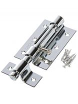 Шпингалет накладной, Apecs, 100 мм, DB-02-100-CR, 00011521, хром