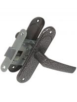 Защелка врезная, Птимаш, ЗЩ-1.45, 8 462, с ручками, серебро