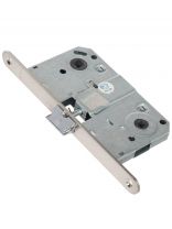 Защелка врезная, Apecs, 5300-WC-Ni, язычок металлический, с фиксатором, без ручек, никель