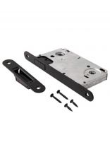 Защелка врезная, Apecs, 5300-M-WC-BLM, 30559, магнит, с фиксатором, без ручек, черная