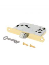 Защелка врезная, Аллюр, 2014 PB, 14362, с фиксатором, для финских дверей, без ручки, золото