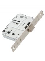 Защелка врезная, Code Deco, 5600-P-WC-NIS, 00034067, язычок пластиковый, с фиксатором, матовый никель