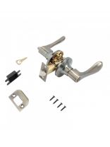 Защелка врезная, Стандарт, 8531 BK AB, 13401, с фиксатором, бронза