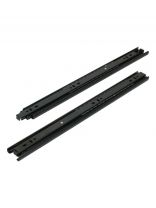 Направляющая шариковая 16", 400х35х0.8 мм, 2 шт, черная, StahlBuro, 16322