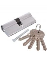 Личинка замка двери Vanger, EL-80-NI, 17572, алюминий, 80 мм, никель, 40/40