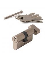 Личинка замка двери Vanger, YC-70-C-CR, 30308, чугун, 70 мм, с заверткой, хром/никель