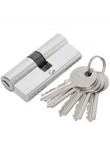 Личинка замка двери Vanger, EL-70-NI, 17571, алюминий, 70 мм, никель, 35/35